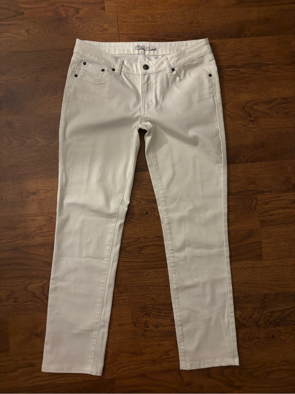 Prana White Slim-Fit Jeans